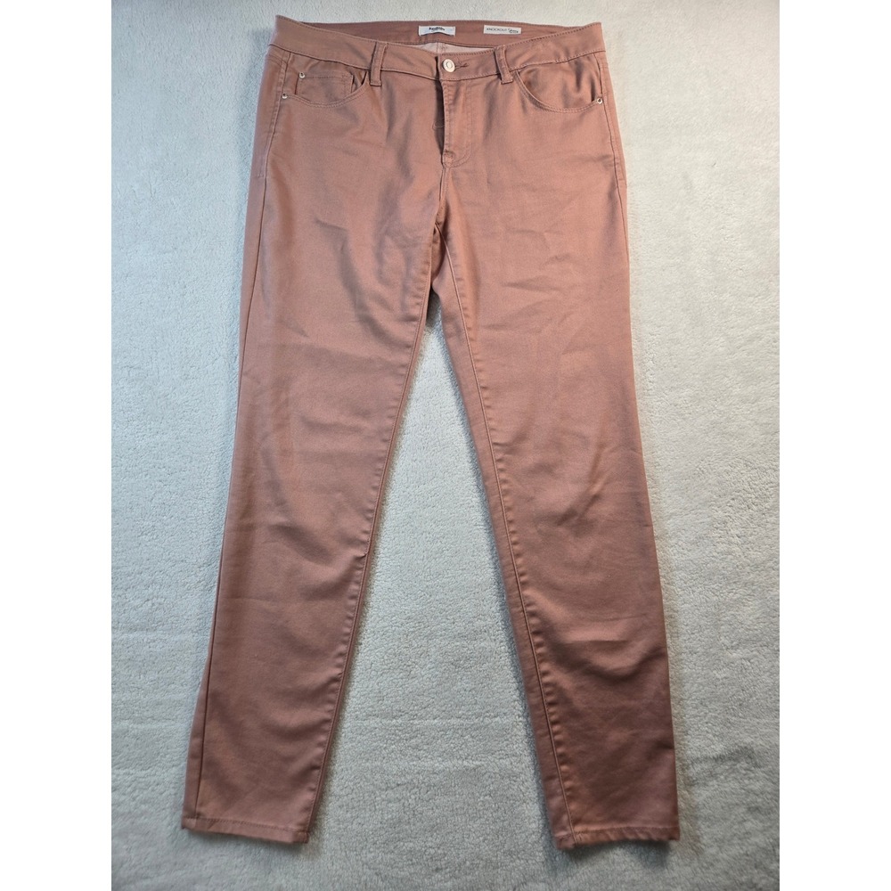 Kensie Jeans Knockout Skinny Pants Womens 10/30 Dusty Rose Mauve Mid Rise